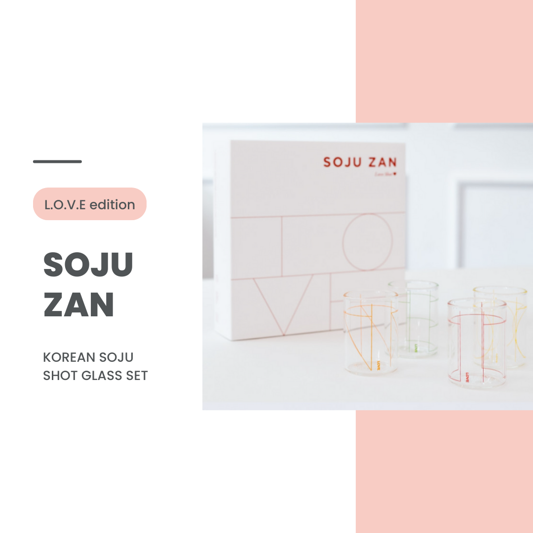 SOJUZAN 'LOVE edition' Korean Soju Glass Set