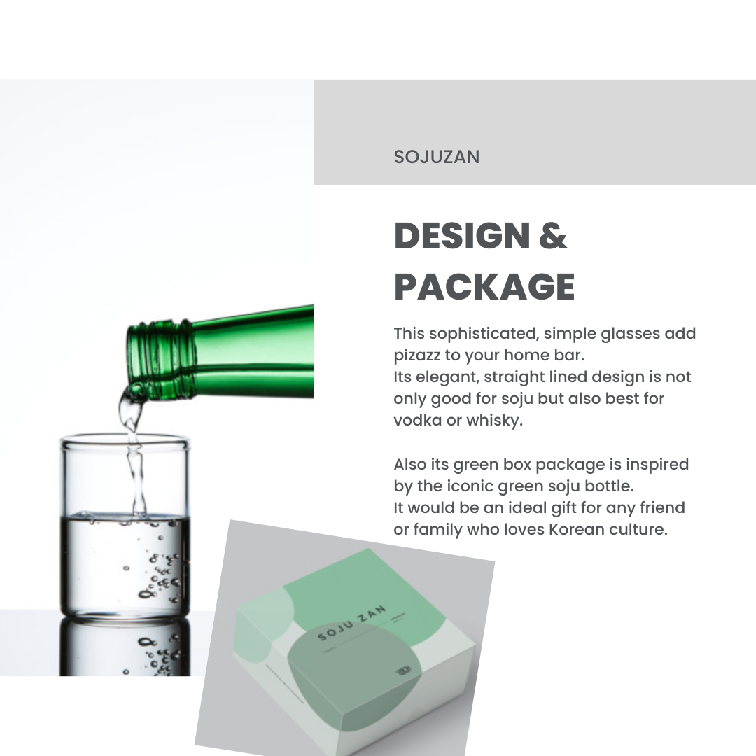 SOJUZAN Korean Soju Glass Set