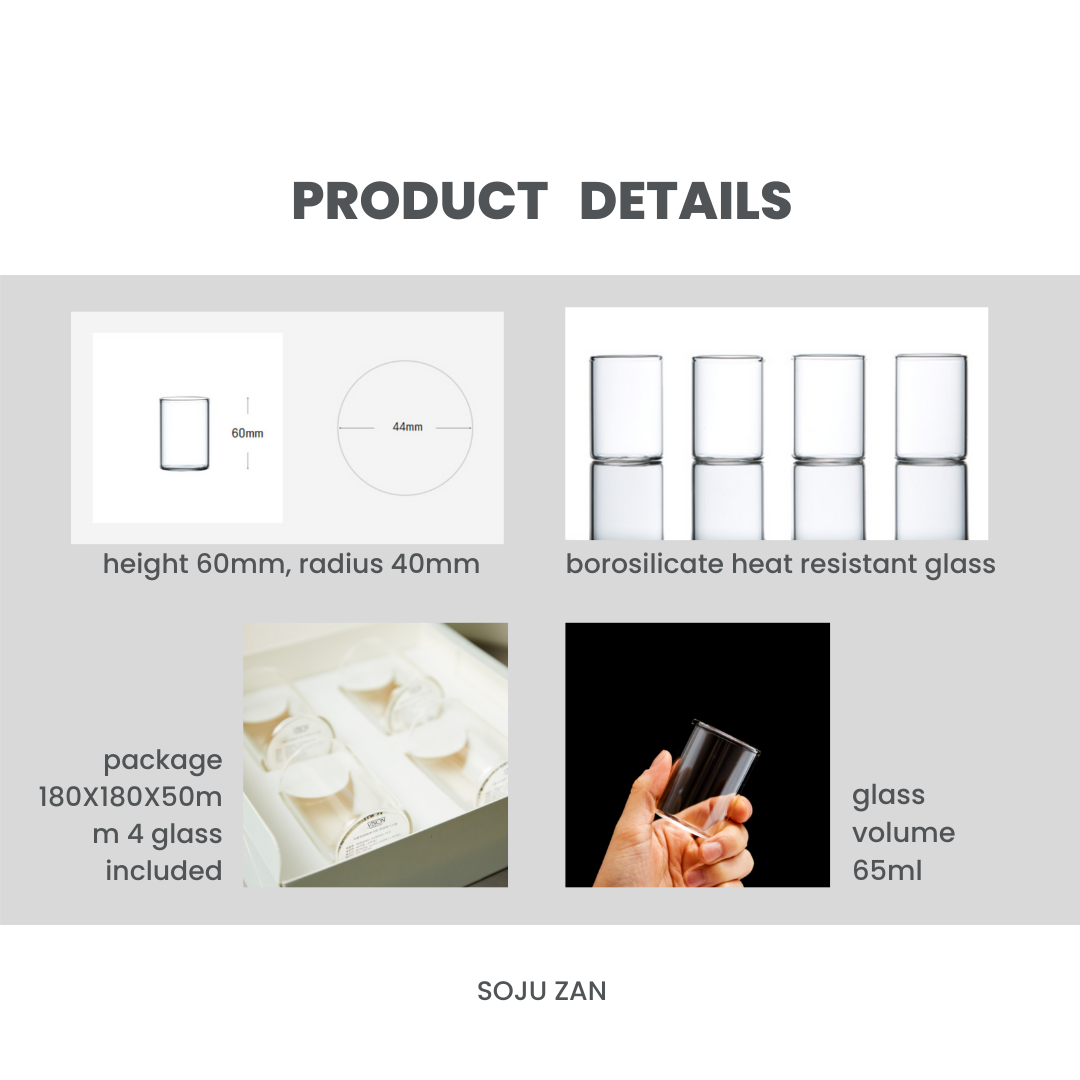 SOJUZAN Korean Soju Glass Set