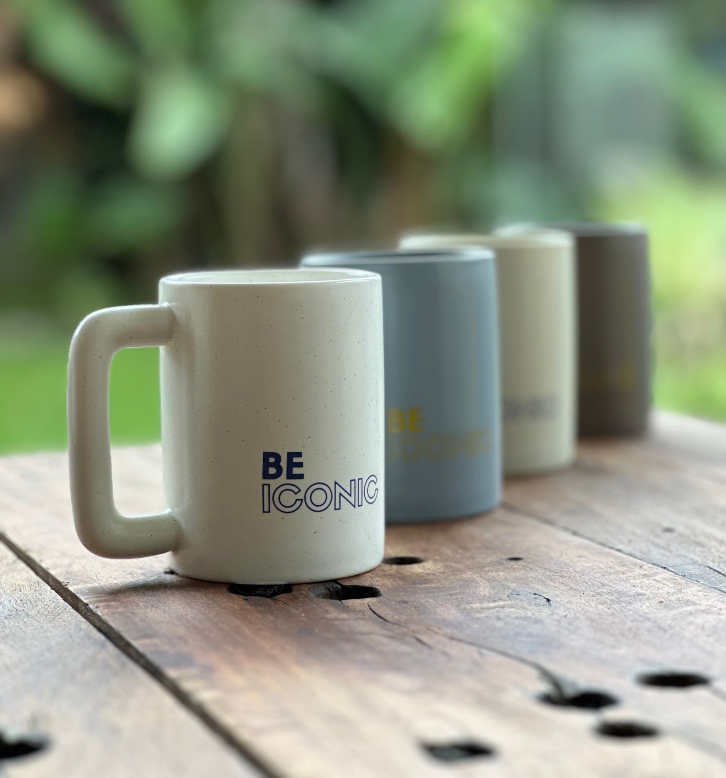 Be Iconic Chunky Handle Mug | ASH BLUE