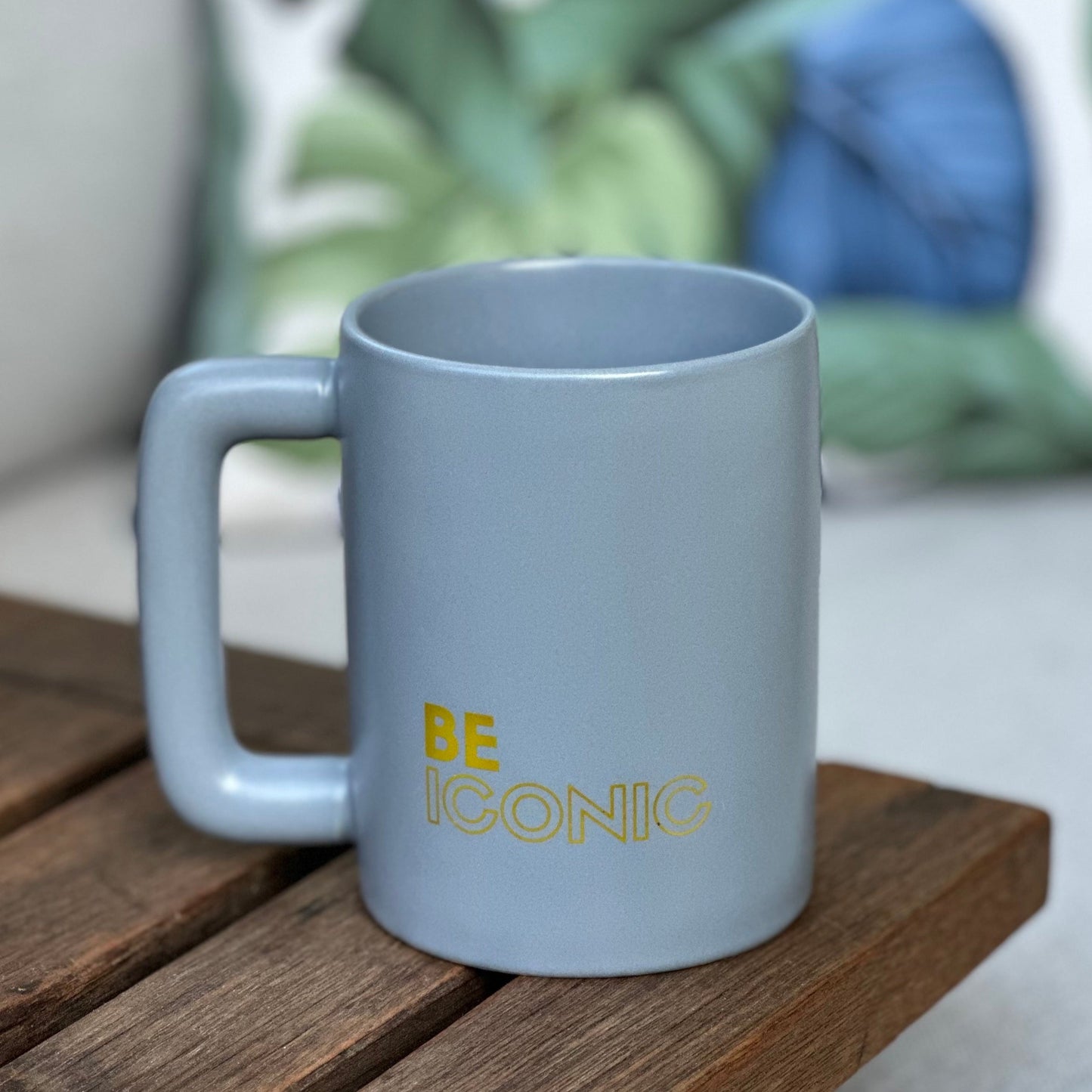 Be Iconic Chunky Handle Mug | ASH BLUE