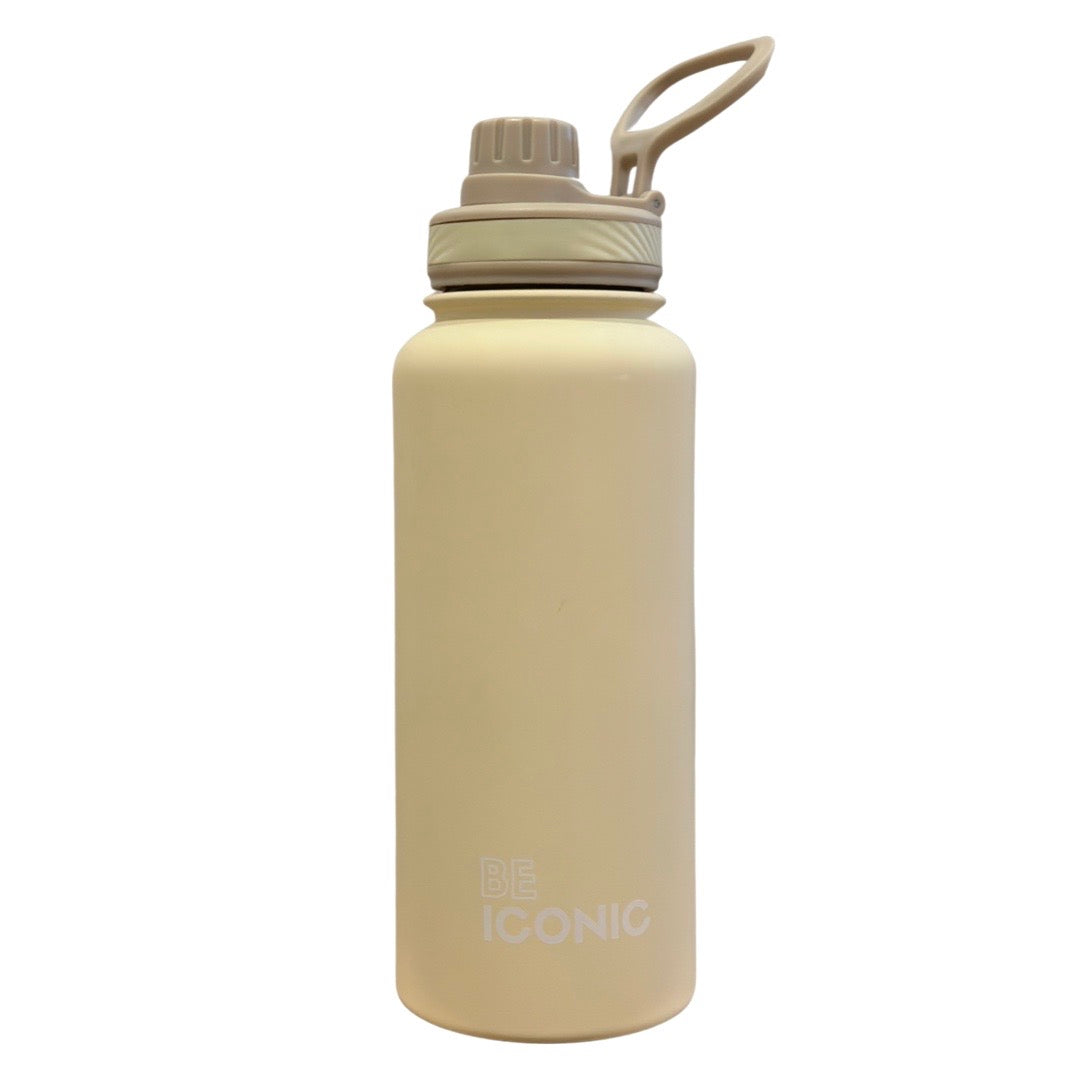 CREAM | Be Iconic 1 liter Water Bottle