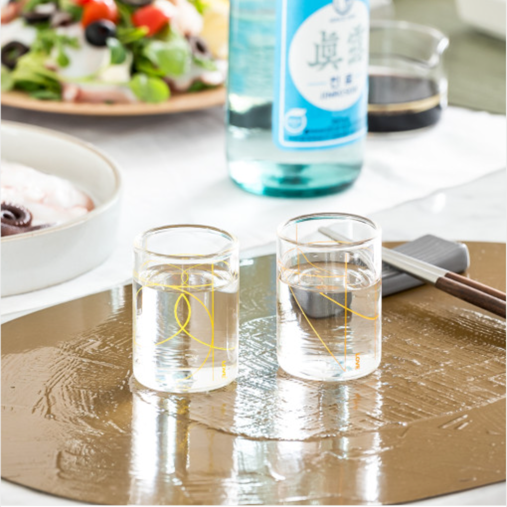 SOJUZAN 'LOVE edition' Korean Soju Glass Set