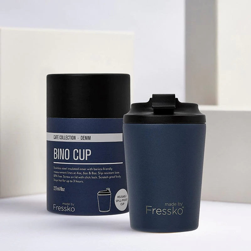 DENIM 8OZ Fressko Reusable Coffee Cup
