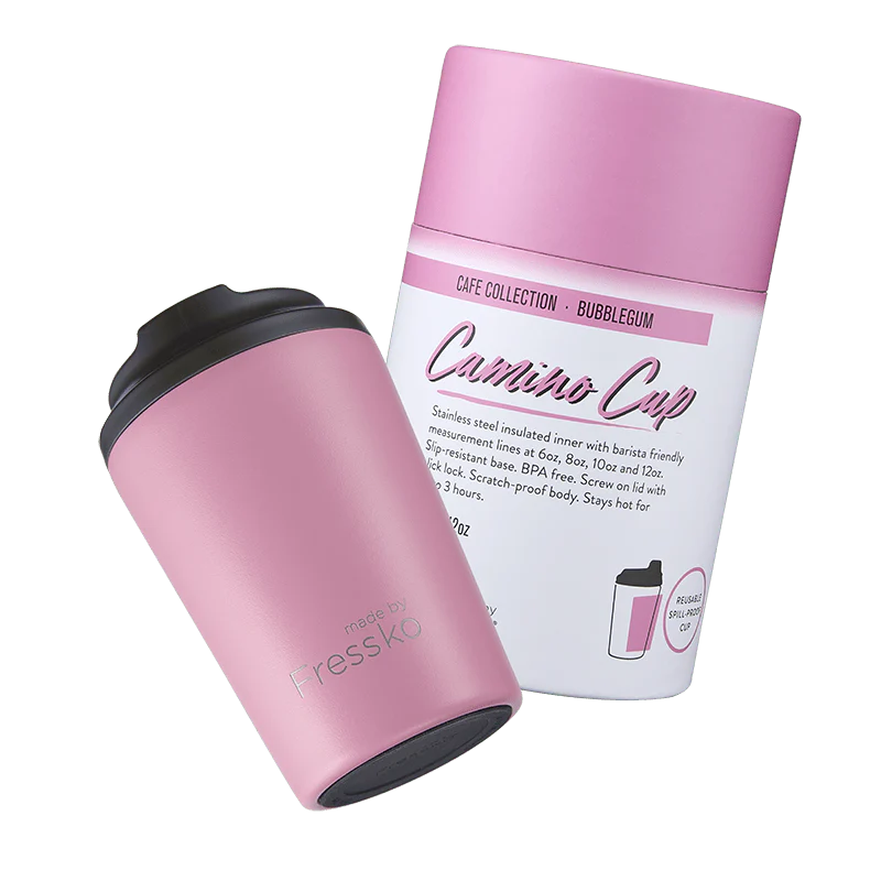 BUBBLEGUM 12OZ  Fressko Reusable Coffee Cup