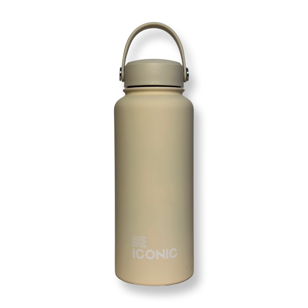 CREAM  | Be Iconic 1 liter Water Bottle