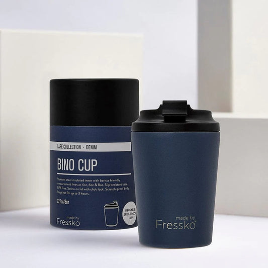 DENIM 8OZ Fressko Reusable Coffee Cup